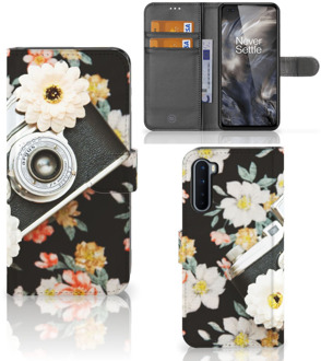 B2Ctelecom GSM Hoesje OnePlus Nord Bookcover Vintage Camera