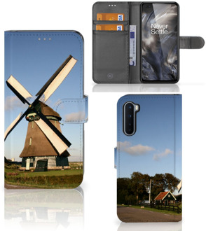 B2Ctelecom GSM Hoesje OnePlus Nord Mobiel Bookcase Molen