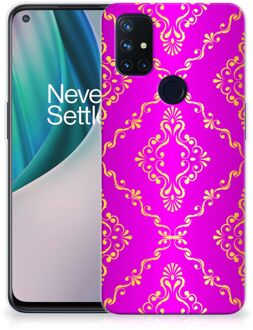 B2Ctelecom GSM Hoesje OnePlus Nord N10 5G Beschermhoesje Barok Roze