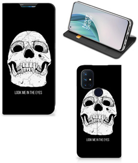 B2Ctelecom GSM Hoesje OnePlus Nord N10 5G Bookcase Skull Eyes