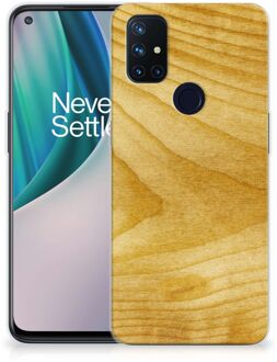 B2Ctelecom GSM Hoesje OnePlus Nord N10 5G Cover Case Licht Hout