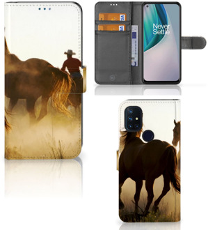 B2Ctelecom GSM Hoesje OnePlus Nord N10 Bookcase Cowboy