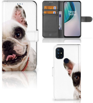 B2Ctelecom GSM Hoesje OnePlus Nord N10 Bookstyle Case Franse Bulldog