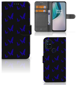 B2Ctelecom GSM Hoesje OnePlus Nord N10 Flipcase Vlinder Patroon