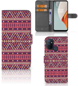 B2Ctelecom GSM Hoesje OnePlus Nord N100 Bookcase Aztec Purple