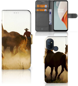 B2Ctelecom GSM Hoesje OnePlus Nord N100 Bookcase Cowboy