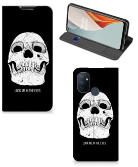 B2Ctelecom GSM Hoesje OnePlus Nord N100 Bookcase Skull Eyes