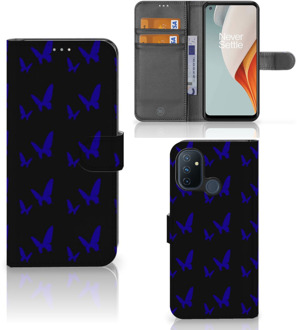 B2Ctelecom GSM Hoesje OnePlus Nord N100 Flipcase Vlinder Patroon