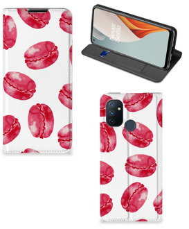 B2Ctelecom GSM Hoesje OnePlus Nord N100 Fotohoesje ontwerpen Pink Macarons