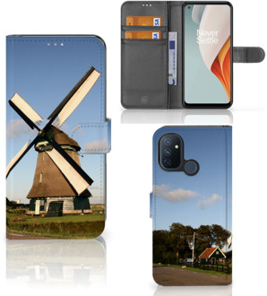 B2Ctelecom GSM Hoesje OnePlus Nord N100 Mobiel Bookcase Molen