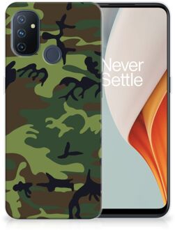 B2Ctelecom GSM Hoesje OnePlus Nord N100 Smartphonehoesje Camouflage