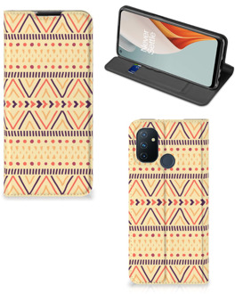 B2Ctelecom GSM Hoesje OnePlus Nord N100 Wallet Bookcase Aztec Yellow