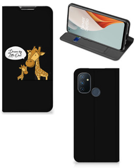 B2Ctelecom GSM Hoesje OnePlus Nord N100 Wallet Case Giraffe