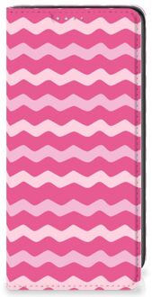 B2Ctelecom GSM Hoesje ontwerpen Samsung Galaxy A41 Fotohoesje Waves Pink