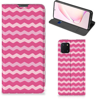 B2Ctelecom GSM Hoesje ontwerpen Samsung Galaxy Note 10 Lite Fotohoesje Waves Pink