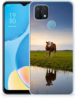 B2Ctelecom GSM Hoesje OPPO A15 Backcase TPU Siliconen Hoesje Koe