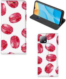 B2Ctelecom GSM Hoesje OPPO A15 Fotohoesje ontwerpen Pink Macarons