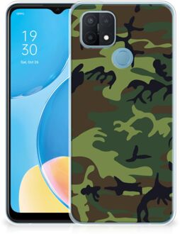 B2Ctelecom GSM Hoesje OPPO A15 Smartphonehoesje Camouflage