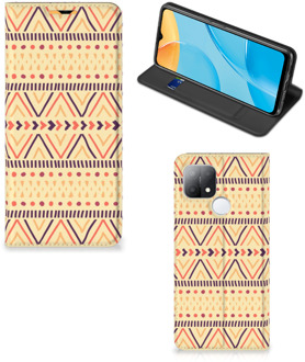 B2Ctelecom GSM Hoesje OPPO A15 Wallet Bookcase Aztec Yellow