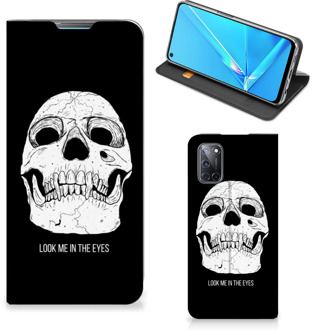 B2Ctelecom GSM Hoesje OPPO A52 | A72 Bookcase Skull Eyes