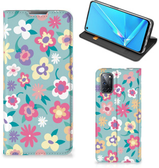 B2Ctelecom GSM Hoesje OPPO A52 | A72 Fotohoesje ontwerpen Flower Power