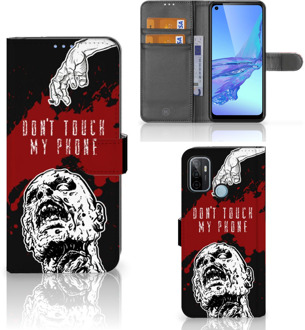 B2Ctelecom GSM Hoesje OPPO A53 | OPPO A53s Book Case met Pasjeshouder Zombie Blood