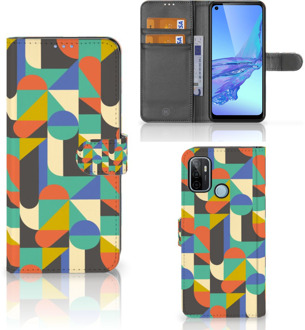 B2Ctelecom GSM Hoesje OPPO A53 | OPPO A53s Bookcase Funky Retro