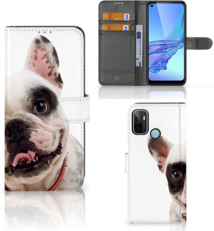 B2Ctelecom GSM Hoesje OPPO A53 | OPPO A53s Bookstyle Case Franse Bulldog