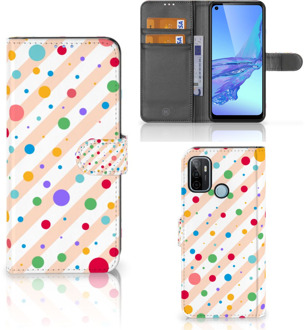 B2Ctelecom GSM Hoesje OPPO A53 | OPPO A53s Flip Cover Dots