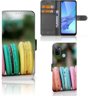 B2Ctelecom GSM Hoesje OPPO A53 | OPPO A53s Flipcover Maken Macarons