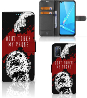 B2Ctelecom GSM Hoesje OPPO A72 | OPPO A52 Book Case met Pasjeshouder Zombie Blood