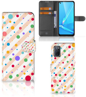 B2Ctelecom GSM Hoesje OPPO A72 | OPPO A52 Flip Cover Dots