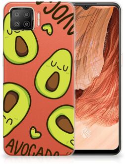 B2Ctelecom GSM Hoesje OPPO A73 4G Backcase TPU Siliconen Hoesje Transparant Avocado Singing