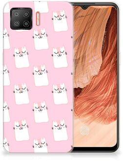 B2Ctelecom GSM Hoesje OPPO A73 4G Beschermhoesje Sleeping Cats