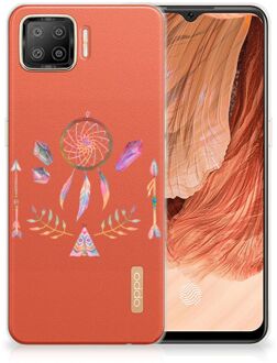 B2Ctelecom GSM Hoesje OPPO A73 4G Bumper Hoesje Doorzichtig Boho Dreamcatcher