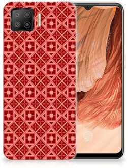 B2Ctelecom GSM Hoesje OPPO A73 4G Hoesje met Tekst Batik Red