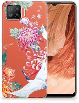 B2Ctelecom GSM Hoesje OPPO A73 4G Smartphonehoesje Customize Bird Flowers