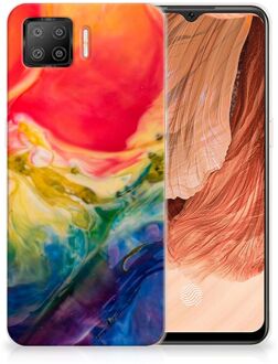 B2Ctelecom GSM Hoesje OPPO A73 4G TPU Bumper Watercolor Dark