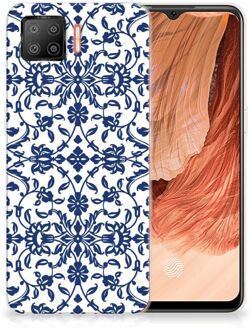 B2Ctelecom GSM Hoesje OPPO A73 4G Trendy Telefoonhoesjes Flower Blue