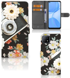 B2Ctelecom GSM Hoesje OPPO A73 5G Bookcover Vintage Camera