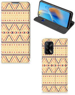 B2Ctelecom GSM Hoesje OPPO A74 4G Wallet Bookcase Aztec Yellow