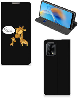 B2Ctelecom GSM Hoesje OPPO A74 4G Wallet Case Giraffe