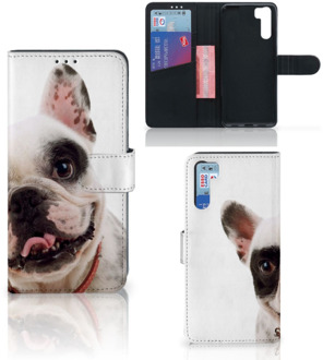 B2Ctelecom GSM Hoesje OPPO A91 | Reno3 Bookstyle Case Franse Bulldog