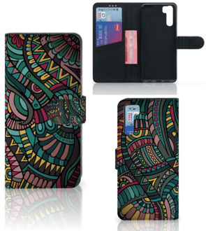 B2Ctelecom GSM Hoesje OPPO A91 | Reno3 Flip Case Aztec