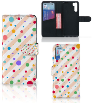 B2Ctelecom GSM Hoesje OPPO A91 | Reno3 Flip Cover Dots