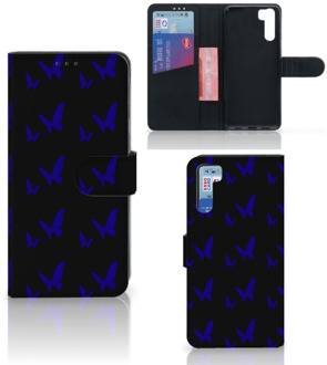 B2Ctelecom GSM Hoesje OPPO A91 | Reno3 Flipcase Vlinder Patroon