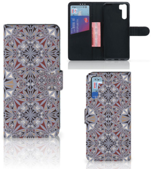 B2Ctelecom GSM Hoesje OPPO A91 | Reno3 Flipcover Flower Tiles