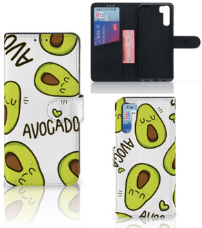 B2Ctelecom GSM Hoesje OPPO A91 | Reno3 Mobiel Bookcase Valentijn Cadeautje Haar Avocado Singing