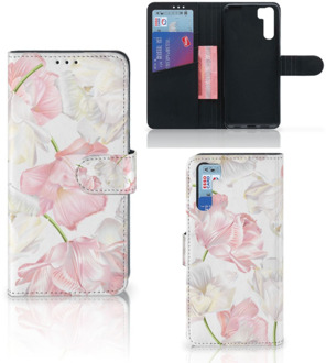 B2Ctelecom GSM Hoesje OPPO A91 | Reno3 Wallet Book Case Cadeau voor Mama Lovely Flowers