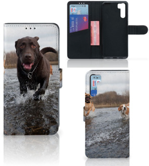 B2Ctelecom GSM Hoesje OPPO A91 | Reno3 Wallet Book Case Honden Labrador